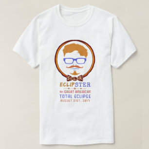 総日食威厳があるな21 2017年のおもしろいなヒップスター Tシャツ