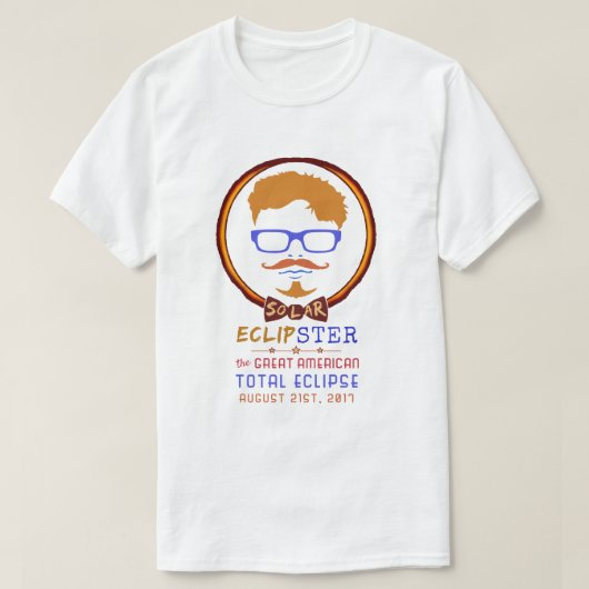 総日食威厳があるな21 2017年のおもしろいなヒップスター Tシャツ (デザイン正面)