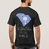 総日食2017年コロンビア、SCの暗闇のティーの Tシャツ (裏面)