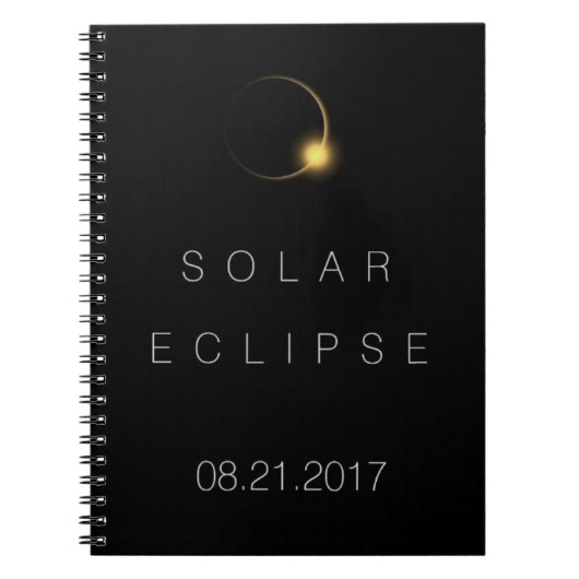 総日食2017年 ノートブック (正面)