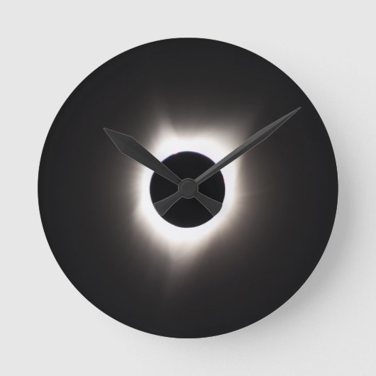 総日食 ラウンド壁時計 (正面)