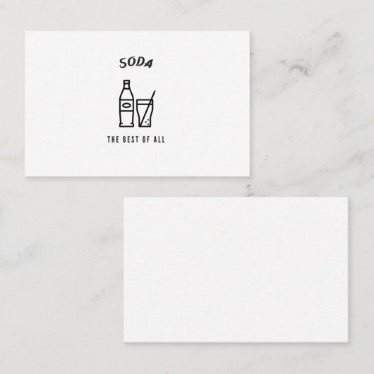 総最高のソーダ 名刺 (正面/裏面)
