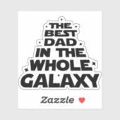 総最高の銀河系のパパ – 父の日 シール (シート)