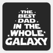総最高の銀河系のパパ – 父の日 スクエアシール (正面)