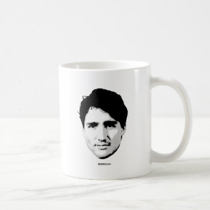 総理大臣- .pngのジャスティンTrudeauの頭部 コーヒーマグカップ