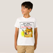 総督のミームの英雄のShibeの総督WOW Tシャツ (正面フル)