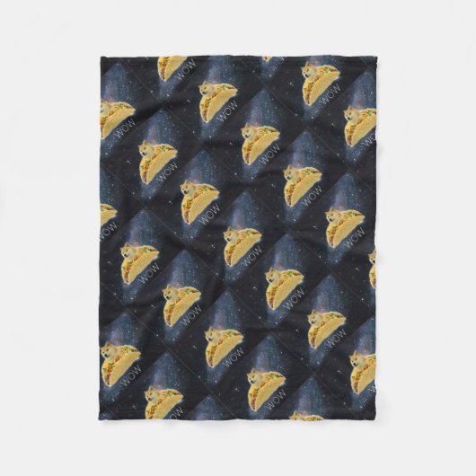 総督の宇宙のタコスのミーム フリースブランケット (正面)