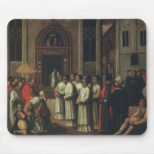 総督Zianiは会いますアレキサンダー法皇にIII (1105-81年) マウスパッド (正面)