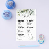 緑あなたの財布の赤ちゃんシャワーカードに何がある チラシ (シングル)