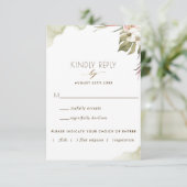 緑あふれるトロピカルパームリーフ / お食事プラン選択可 出欠カード (スタンド正面)