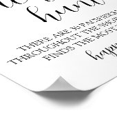 緑おしゃぶり狩りベビーシャワーゲームサイン ポスター (角)