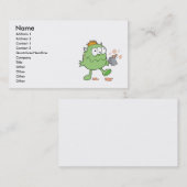 緑おっちょこちょいのの化飲物かわいこちゃん 名刺 (正面/裏面)