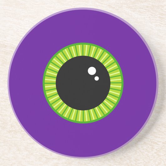 緑おもしろいと紫の怪物 コースター (正面)