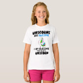緑おもしろいのユニコーン私はユニコーン Tシャツ (正面フル)