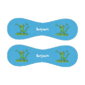 緑おもしろいの微笑みイグアナ 野球ボール (パネル)