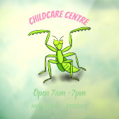 緑おもしろいの祈マンティス漫画イラストレーション ウィンドウサイン (シート3)