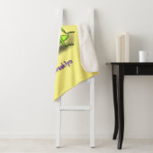 緑おもしろいの祈マンティス漫画イラストレーション シェルパブランケット (インサイチュ)