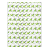 緑おもしろいの祈マンティス漫画イラストレーション テーブルクロス (正面)
