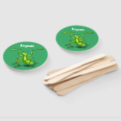 緑おもしろいの祈マンティス漫画イラストレーション ハンドファン (組立なし)