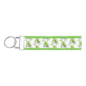 緑おもしろいの祈マンティス漫画イラストレーション リストバンドキーホルダー (鍵左)