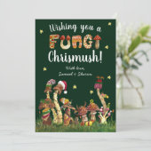 緑おもしろいフェスティバルキノコ真菌クリスマスパン シーズンカード (スタンド正面)