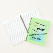 緑おもしろい人熱狂する類学者 ノートブック (内部)