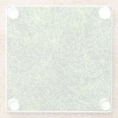 緑おもしろい実在紋様おもしろい ガラスコースター (裏面)