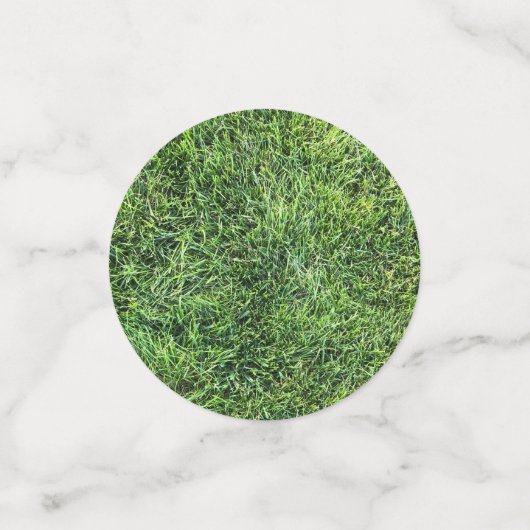 緑おもしろい実在紋様おもしろい コンフェッティ (スモール正面)