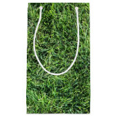 緑おもしろい実在紋様おもしろい スモールペーパーバッグ (正面)