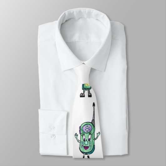 、緑おもしろい活気づけられる携帯無線電話 ネクタイ (タイ)