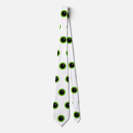 緑おもしろい色の目 ネクタイ (正面)