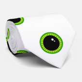 緑おもしろい色の目 ネクタイ (ロール)
