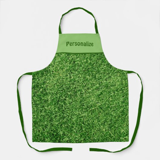 緑おもしろい芝生 エプロン (正面)