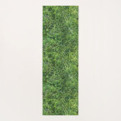 緑おもしろい草実在質感パターン ヨガマット (裏面)
