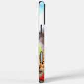 緑おもしろい野で子猫 Case-Mate iPhoneケース (裏面 / 右)