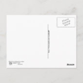 緑おもしろい髪の男の子 ポストカード (裏面)