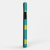 緑およびライムの水玉模様 Case-Mate iPhoneケース (裏面/右)