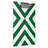緑および白いシェブロン クリップボード (右)