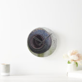 緑および白いヴィンテージのトラックのガス ラウンド壁時計 (ホーム)