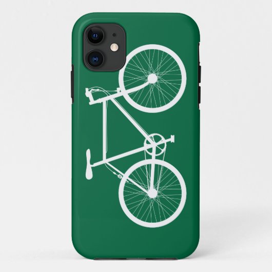 緑および白い自転車 Case-Mate iPhoneケース (裏面)
