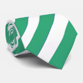 緑および白くストライプのなタイ ネクタイ (ロール)