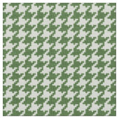 緑および白く千鳥格子ので幾何学的なパターン ファブリック (クローズアップ)