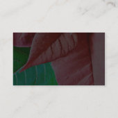 緑および赤の葉 名刺 (裏面)