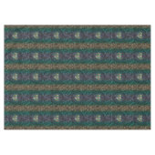 緑および金ゴールドのオリジナルのケルト族のハートの曼荼羅 テーブルクロス (正面(横))