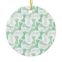 緑および青のちょうネクタイのデザインBOWTIES