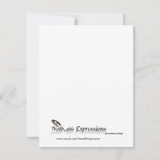 緑および青のテディー・ベアのベビーの発表 案内状 (裏面)