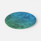 緑および青の勾配の質パターン ペーパープレート (アングル)
