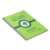 緑および青色児のシャワーの来客名簿 ノートブック (右側)