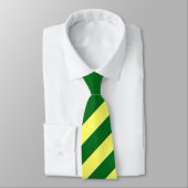 緑および黄色のストライプのなタイ ネクタイ (タイ)