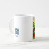 緑および黒いトンボのマグ コーヒーマグカップ (正面左)